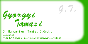 gyorgyi tamasi business card